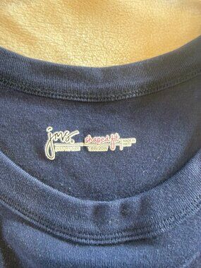 Just My Size Navy Sleeveless Tank (18W/20W)